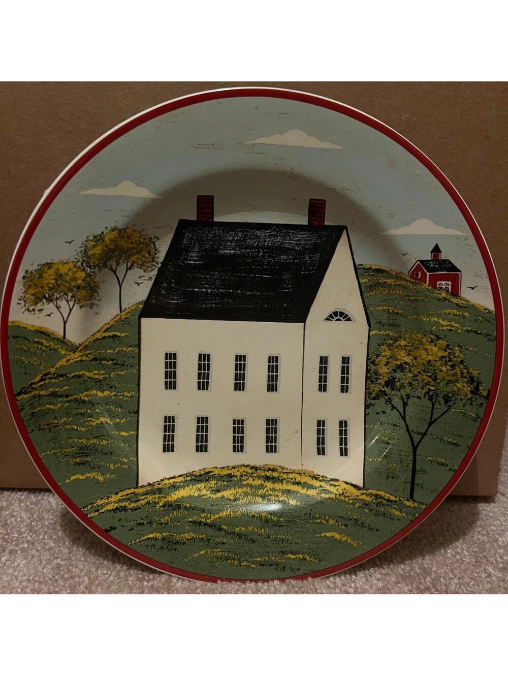 Vintage Warren Kimble 8 Inch Plate Dish Sakura 1998 Brandon